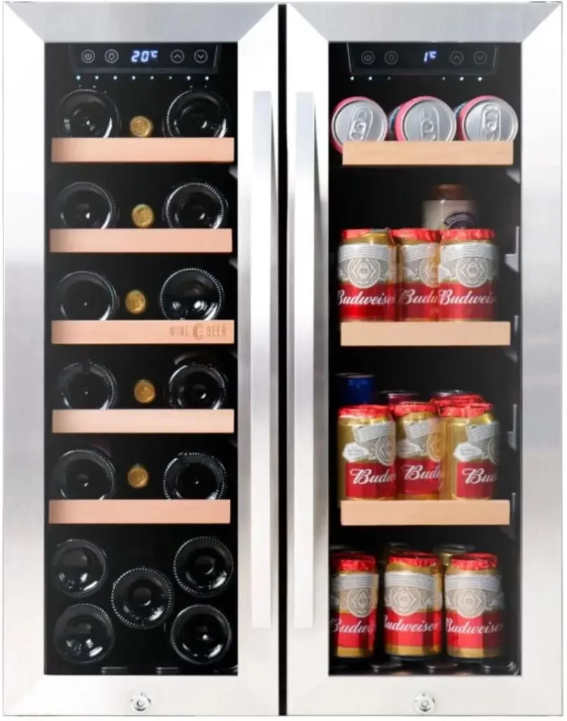 Refrigerador dual zone 120L (20 garrafas e 53 latas)