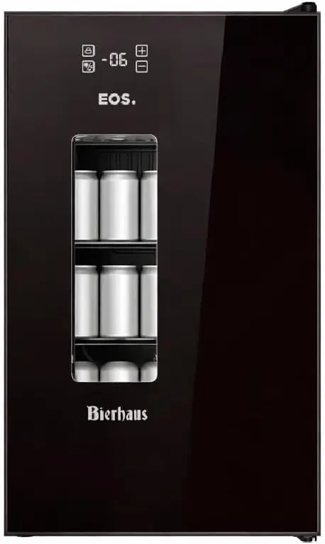 Cervejeira Eos Bierhaus 76 Litros Frost Free com Compressor Black Glass Ece90