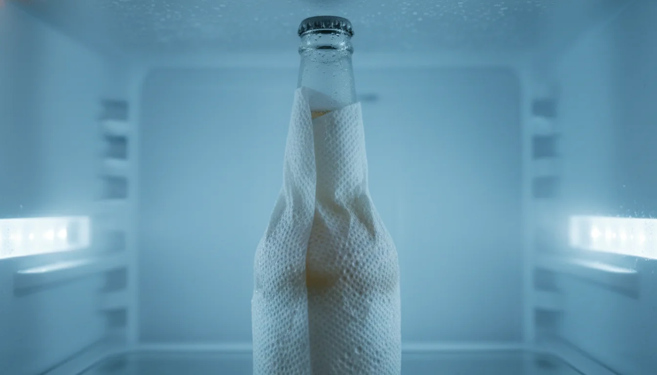 Como a cerveja gela mais rápido com papel toalha Como a cerveja gela mais rápido com papel toalha
