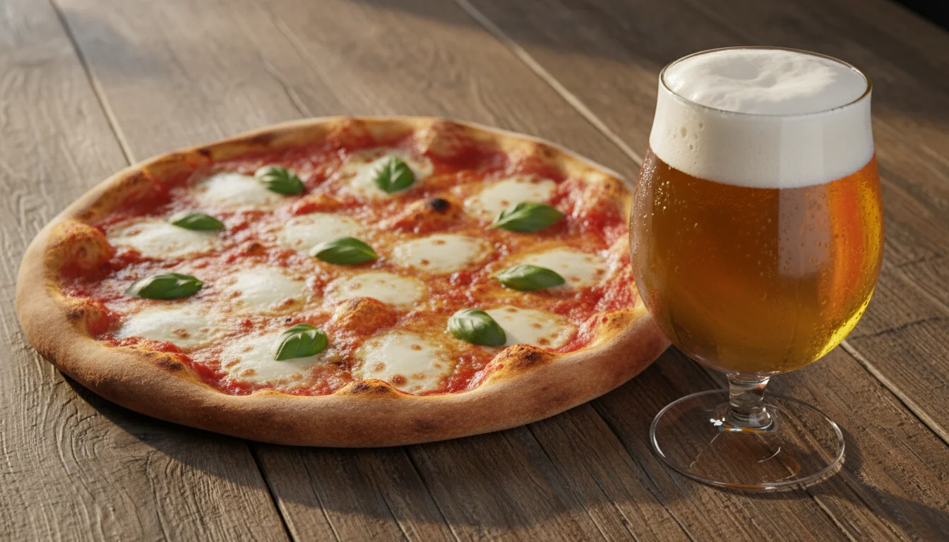 cerveja com pizza